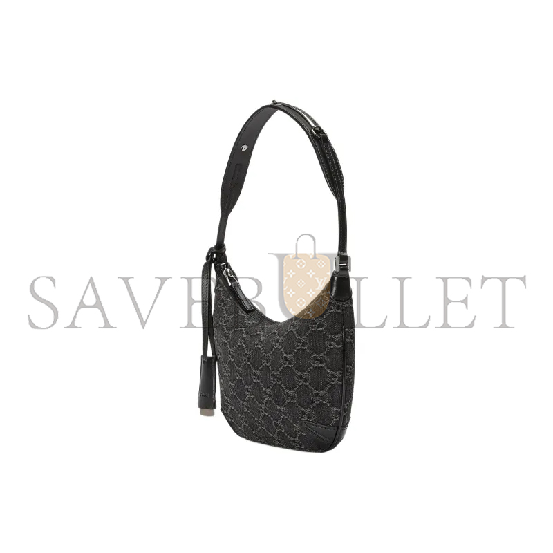 GUCCI HORSEBIT SLIM SMALL DENIM SHOULDER BAG 774719 (24*18*4.5cm)